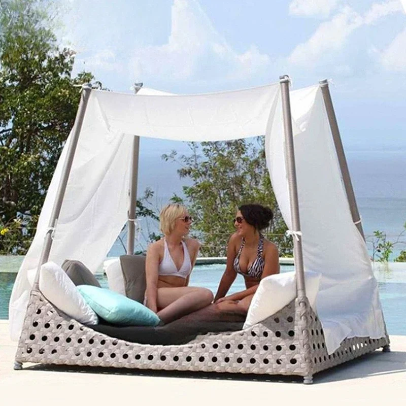 Outdoor Furniture Villa Terrace Garden Scenic Area Nordic Lounging Balcony Leisure Combination Single Pool Beach Loungers