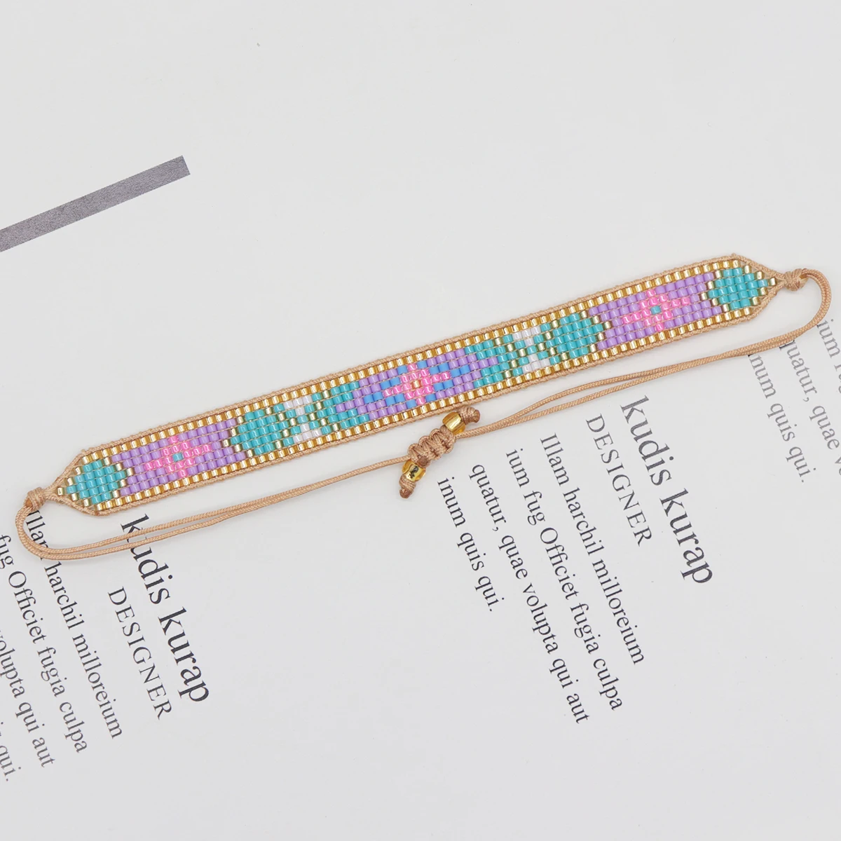 ZHONGVI Rainbow أساور للنساء بوهو مجوهرات ميوكي مطرز اليدوية قابل للتعديل الصداقة سوار البوهيمي جديد في الهدايا #2