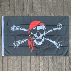 xvggdg  90* 150CM  pirate flag / skull Flag / Banner Halloween / Halloween activities quality polyester