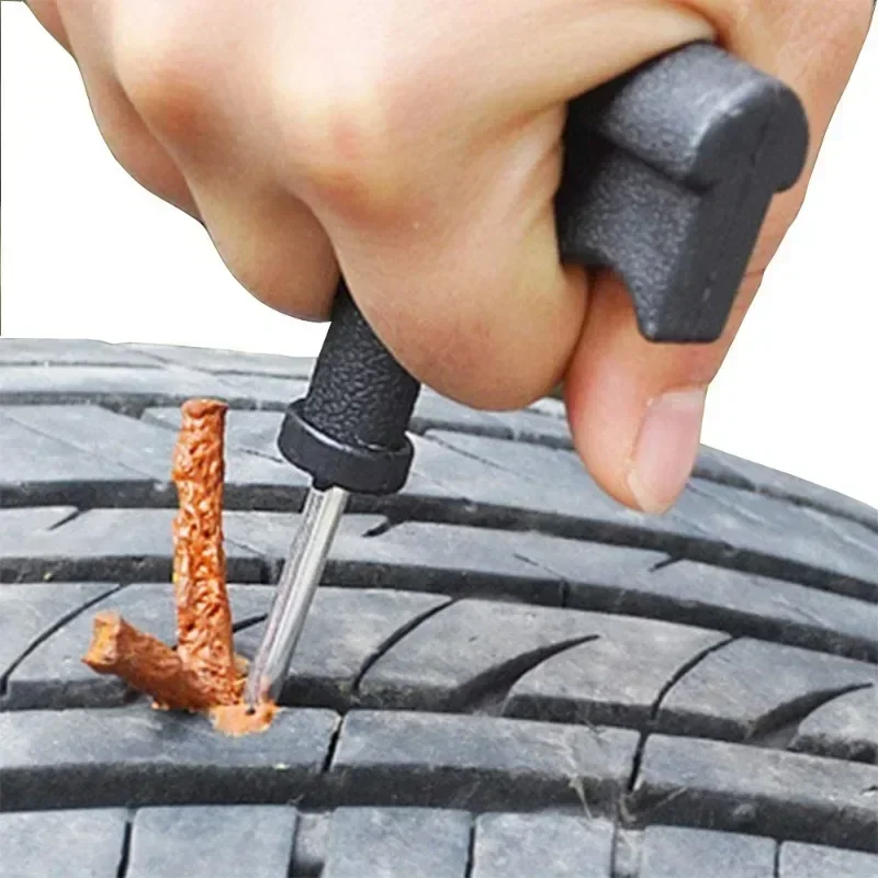 Car Tire Repair Rubber Strip Motorcycle Tire Repair Tool Automatic Bike Tubeless Tyre Puncture Repairing Tools for Rubber Tires