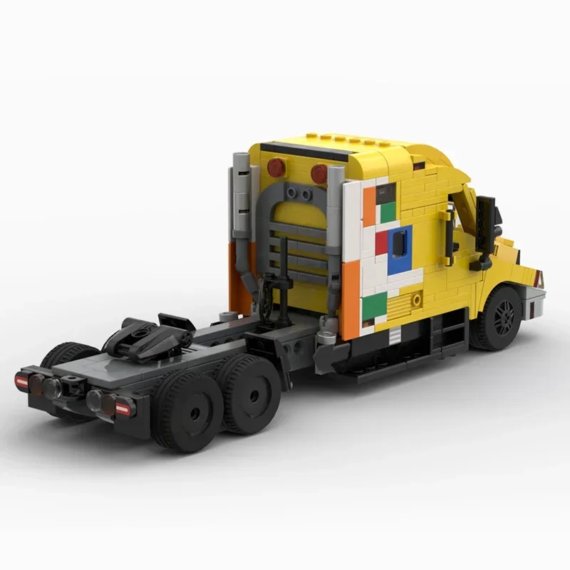 Model pojazdu miejskiego Moc Klocki konstrukcyjne Ciężarówka dostawcza Remake Technologia Modułowe klocki Prezenty Zabawki świąteczne Zestawy DIY Montaż