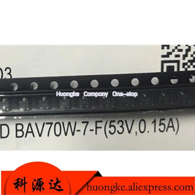 100pcs/lot BAV99 BAV99W-7-F Mark KJG SOT-323  BAV99-7-F Mark KJE 75V 350MW SOT-23 Rectifier Diode Small Signal Switching