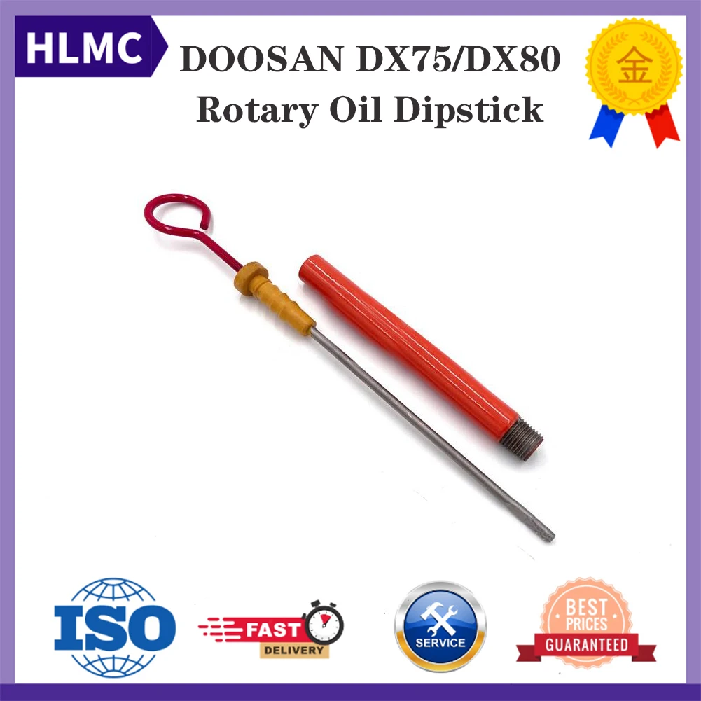 Excavator Accessories For Doosan Daewoo DH DX75 DX80 Rotary Oil Dipstick Gear Oil Dipstick Casing