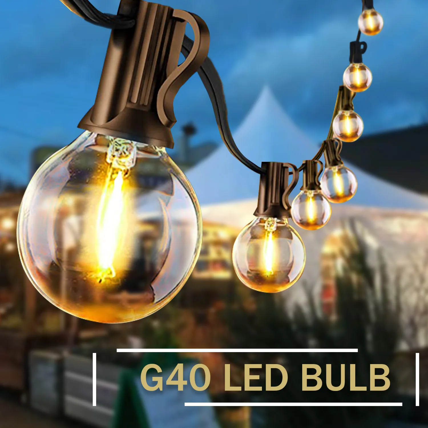 LED Luz de 20 Metros: A Escolha Ideal para Decorações de Festa, Natal e Jardins ao Ar Livre