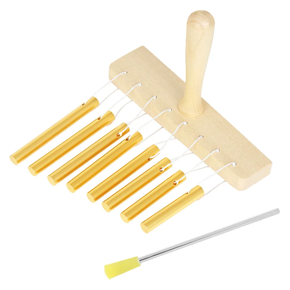 

1 set 1 Set Solid Aluminum Tube 8-Tone Percussion Wind Chime Learning Instrument Music Teaching Aid Windchime For