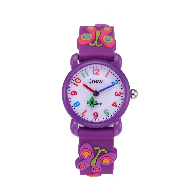 UTHAI C20 Children's 3D Cute Butterfly Cartoon Watch, Confortável, Impermeável, Escola Primária, Girls Meet Time, Relógios Infantis, Presente