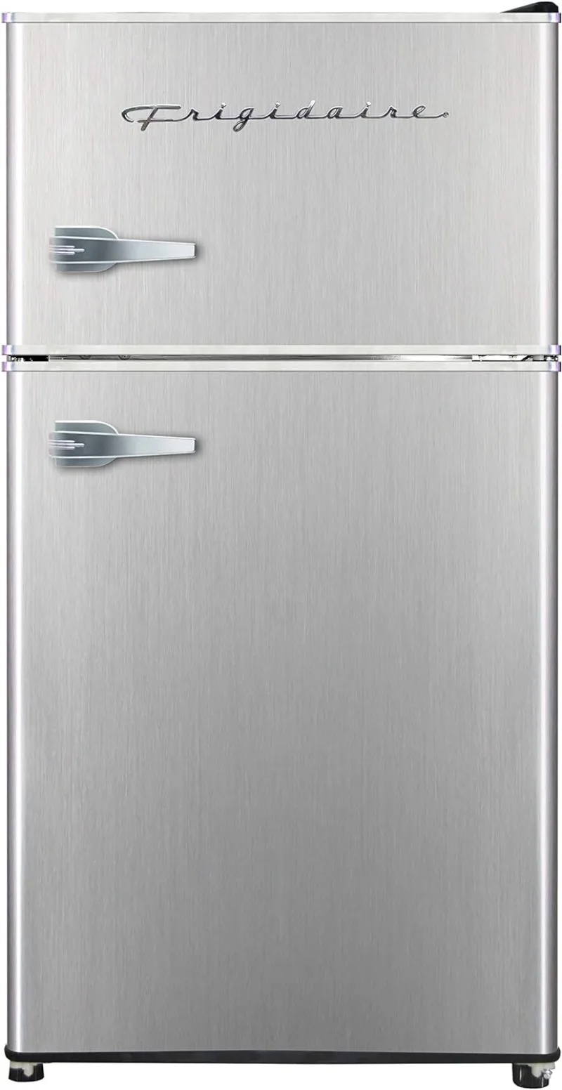 Frigidaire EFR451 2 Door Refrigerator/Freezer, 4.6 cu ft, Platinum Series, Stainless Steel, Double