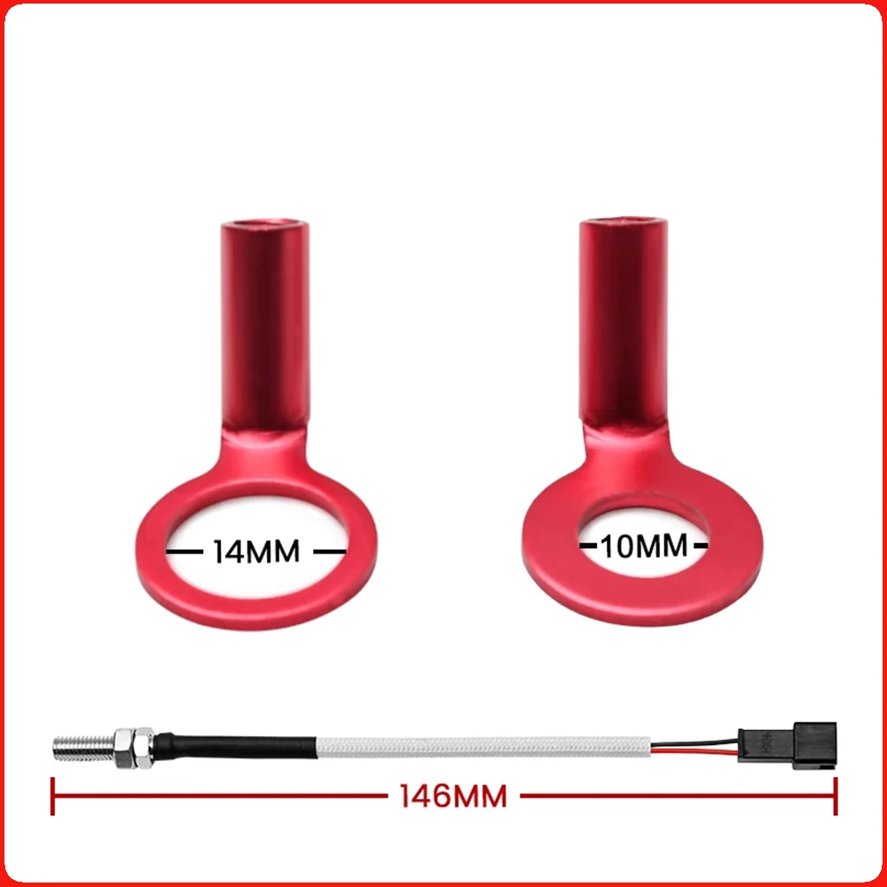 Motorcycle temperature measuring instrument water temperature gauge oil temperature gauge cylinder head temperature sensor