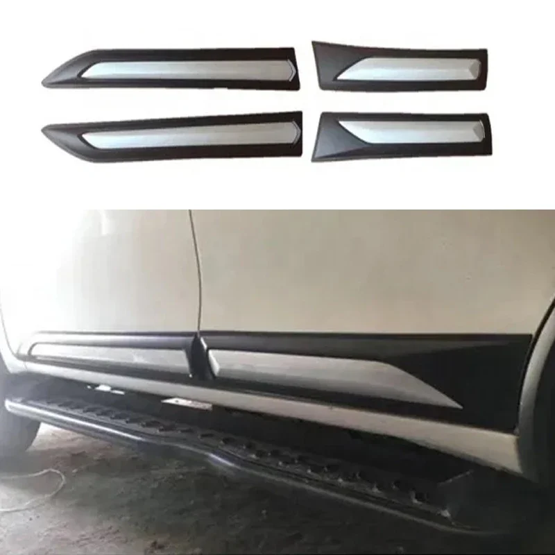 Body Side Doors Cladding Moulding Guards Side Molding Trim Fit For Toyota Fortuner 2015 2016 2017 2018 2019 Car Accessories