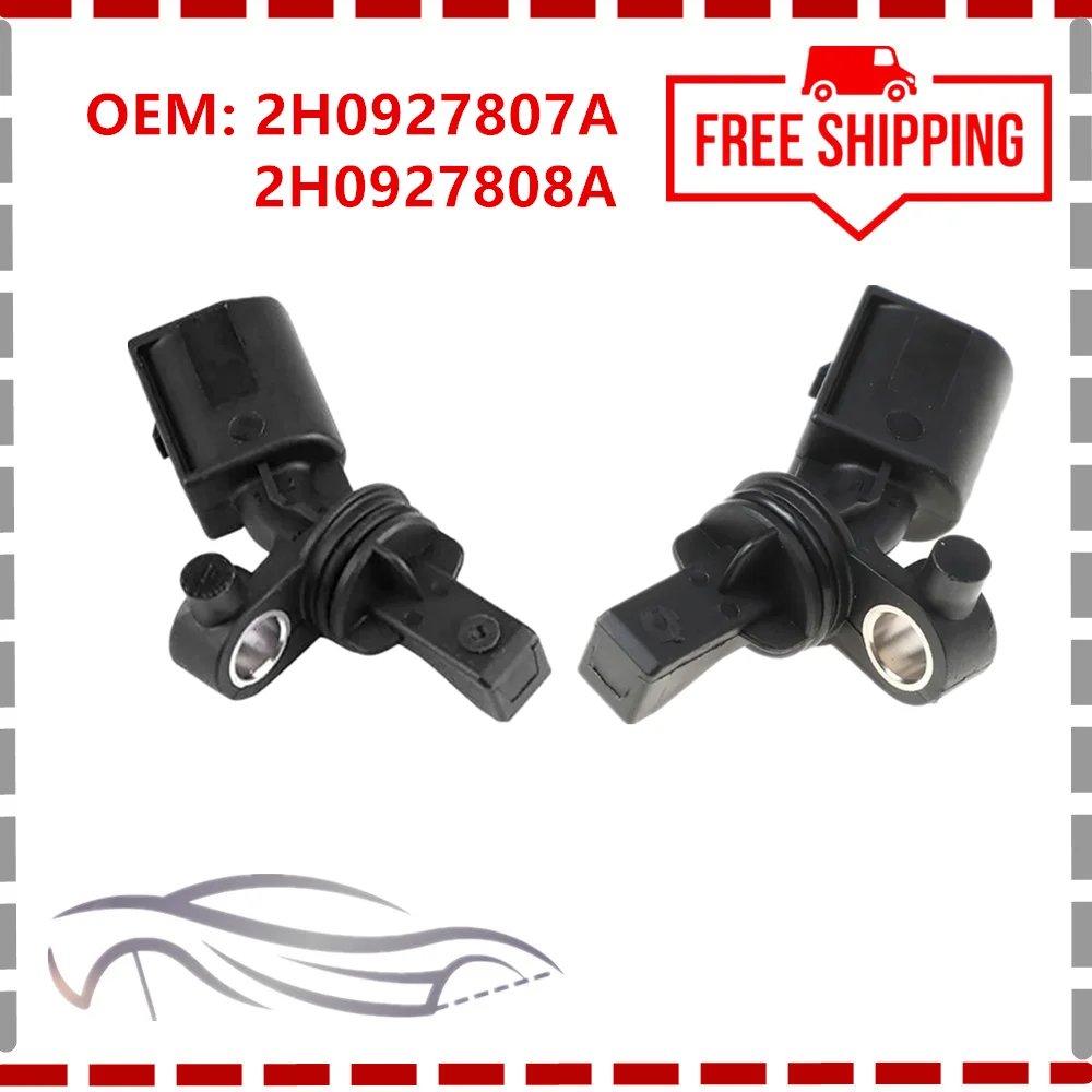 2pcs 2H0927807A 2H0927808A Rear Left/Right ABS Wheel Speed Sensor for VW AMAROK 2HA 2HB S1B S6B S7A S7B AMAROK Platform/Chassis