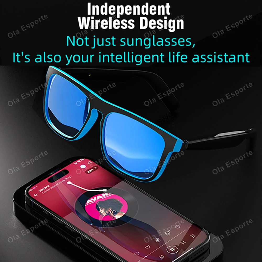 2026 New Smart Audio Glasses Blue Light Blocking Bluetooth Earphones Glasses Wireless Call Navigation Music Control SmartGlasses