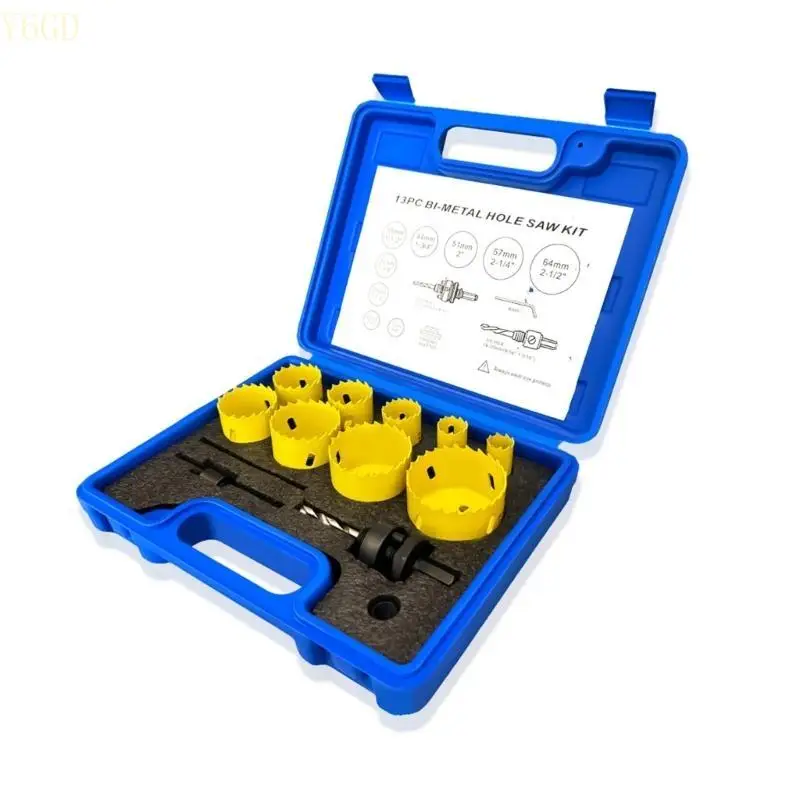 

Y6GD Multifunctional Hole Drilling Suitable for Woodworking and Home Repairs Feature Multiple Bit Size Improvement Repair