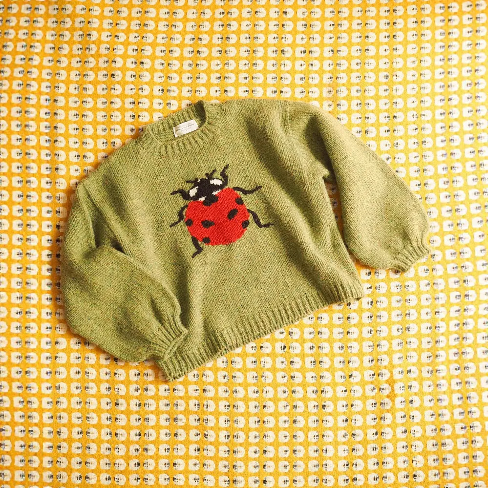 

Вязаная одежда в пасторальном стиле для осени и зимы, с жаккардовым узором в виде животных, в европейском и американском стиле, милый, теплый и свободный свитер в стиле INS.