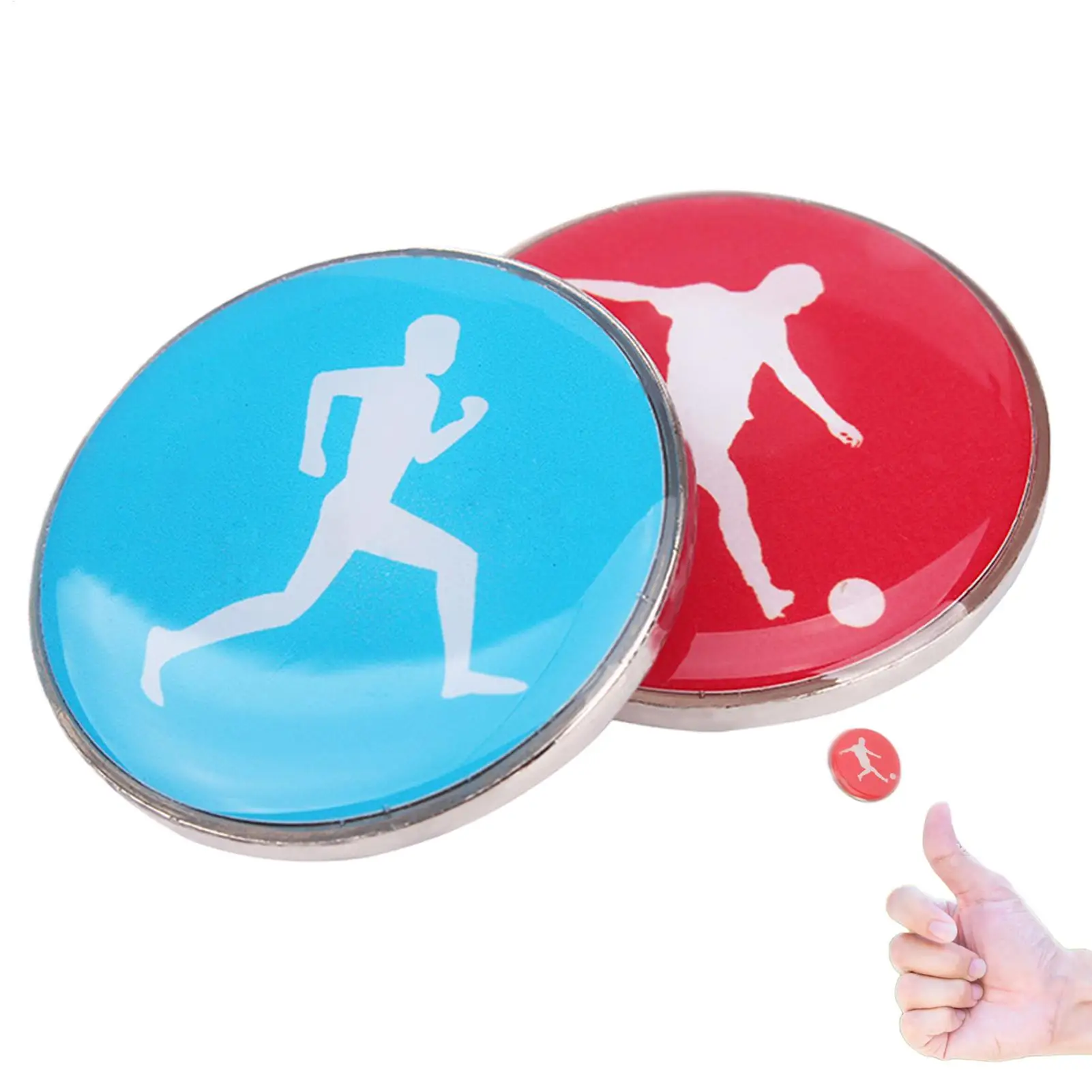 

Монета для жеребьевки судьи, двусторонняя, с футбольным и волейбольным узором, сувенирная, 1 шт.