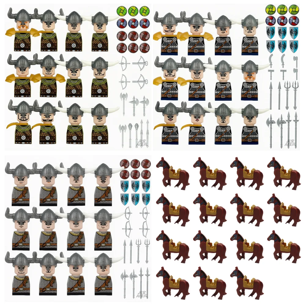 Lego Set Technic - Europe médiévale, nations, soldats, chevaliers, cavalerie,