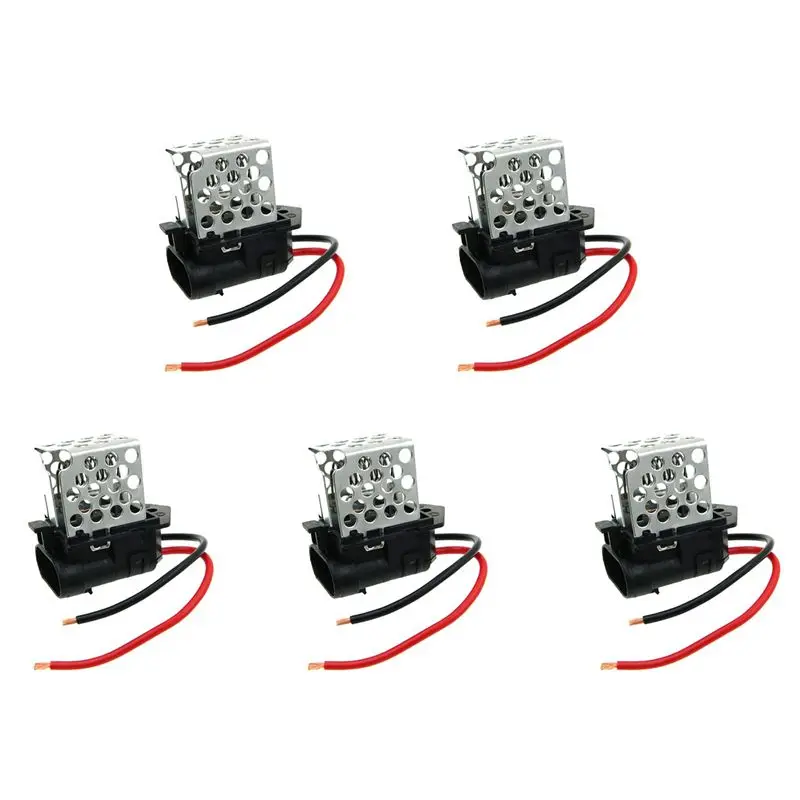 Simple 5X 3134503070 Radiator Fan Blower Motor Resistance For Astra Vectra 2.0 8V GM Agile Classic 94718195 FR103