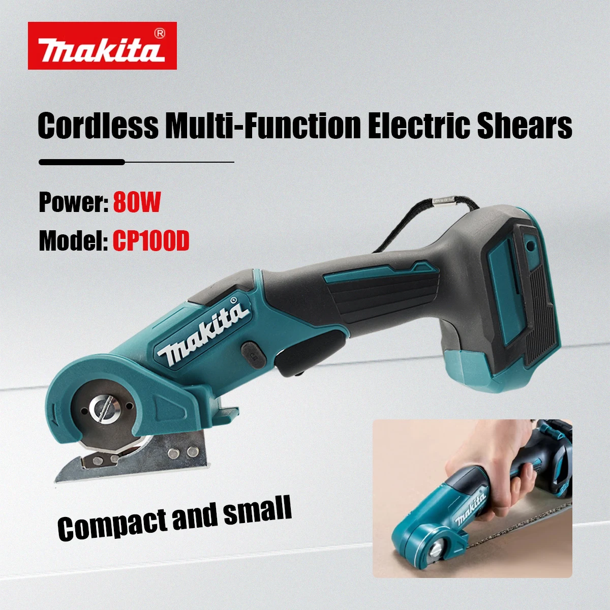 

Аккумуляторный ручной резак для ковров Makita CP100 18В, многофункциональный нож-резак для ткани, без аккумулятора