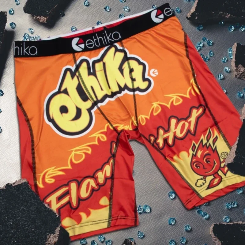 

ETHIKA Мужское нижнее белье Боксеры Дышащая сетка Мужские трусы с промежностью Мужские трусы для плавания Сексуальные мужские трусы-боксеры больших размеров