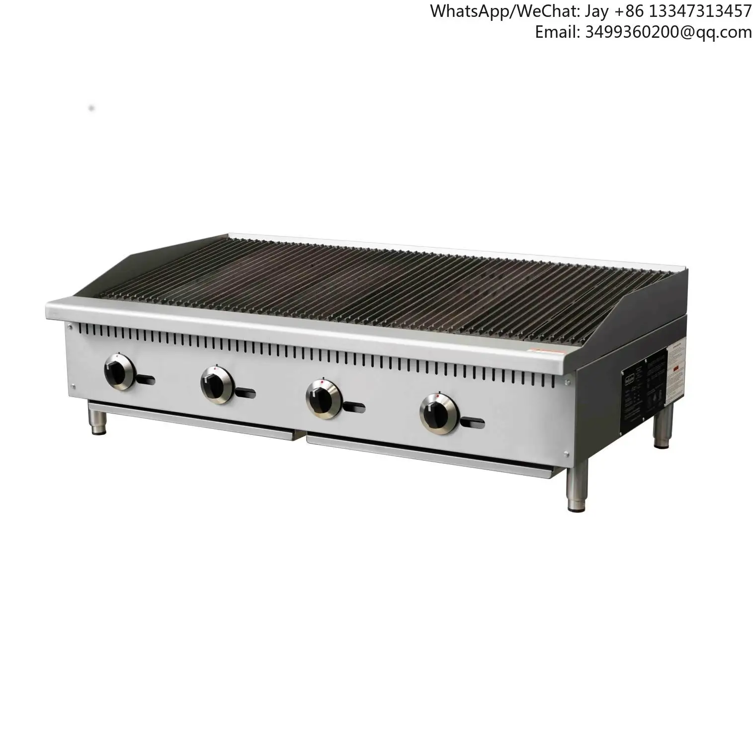 

2026Counter Top Gas Bbq Grill Stainless Steel American Gas Range Cooker 4 Burner BTU35000/Burner Commerical Restaurant Using