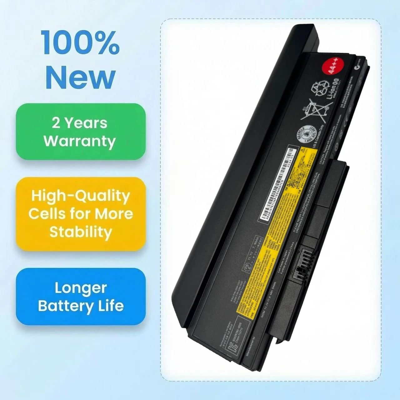 New 45N1024 45N1026 44+ 44++ 11.1V 63Wh 94Wh Laptop Battery for Lenovo Thinkpad X230 X230I X230S 45N1029 45N1028 45N1022 45N1021