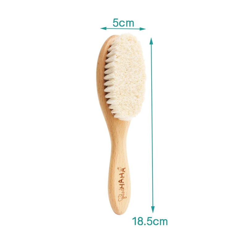 Baby Hair Brush for Hair Personalized Baby Brush Soft Goat Bristle Kids Hair Brush Newborn Hair Comb for Care