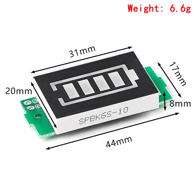 1/2/3/4/5/6/7/8S Lithium Battery Capacity Indicator Module Blue Green Display Electric Vehicle Battery Power Tester 3.7V Li-ion
