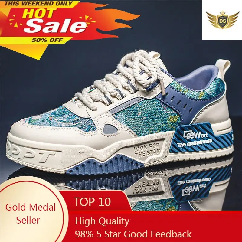 oil painting Men Women casual Shoes Male Platform Sneakers Girls Casual kateboarding Shoes flats 3D graffiti