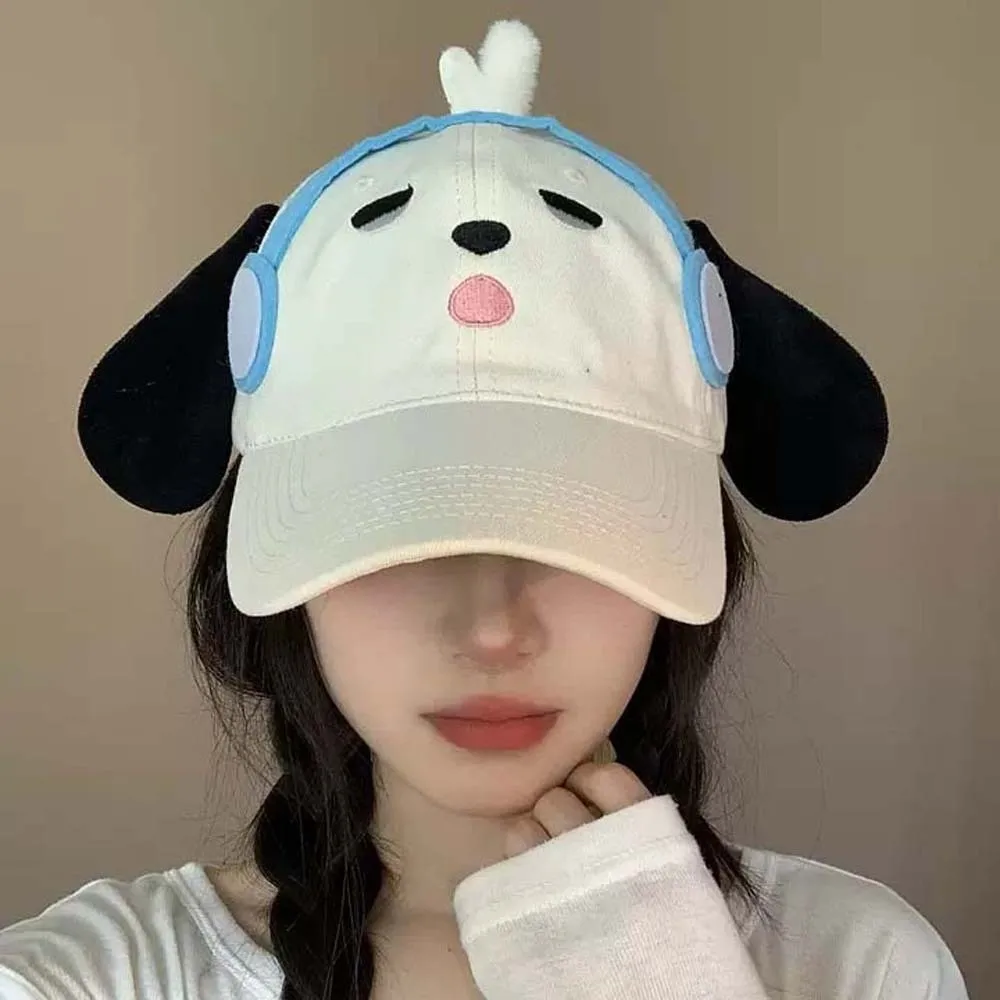 تنفس سماعة الكلب قبعة بيسبول الحلو قابل للتعديل نظارات جرو قبعة الكورية نمط القطن جرو قبعة مع آذان كبيرة تنوعا