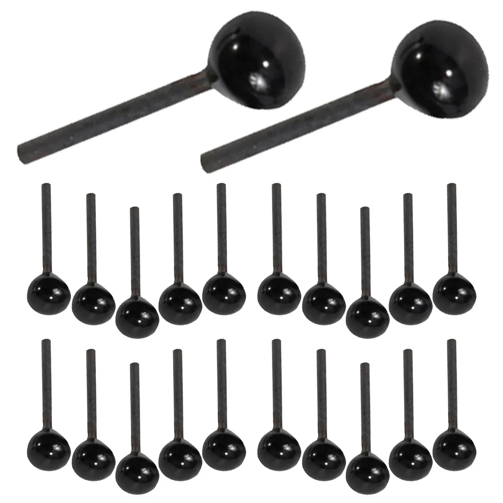 50Pairs Black Safety Eyes Premium Glass Eye for DIY Craft Projects Animal Decoration 2Mm Vivid Art Making Glass Eyes