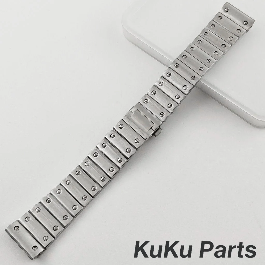 Superior Santos 38mm NH35 Watch Case Stainless Steel Square Case Santos Parts for NH34 NH35 NH36 NH38 Movements For 27mm Dial image 6