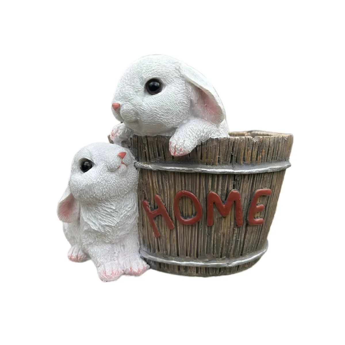 Cute Rabbit Succulent Plant Pot Indoor Outdoor Garden Tabletop Decoration Balcony Terrace Creative Resin Modern Figurine