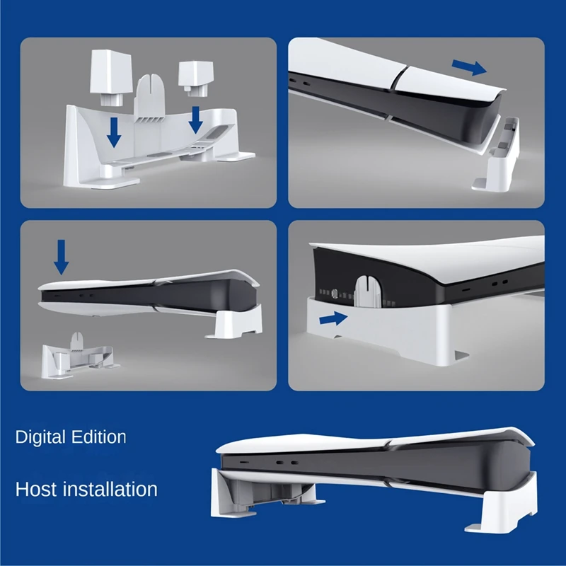 Suitable For PS5 Slim Console Horizontal Storage Rack Game Console Simple Flat Stand Accessories
