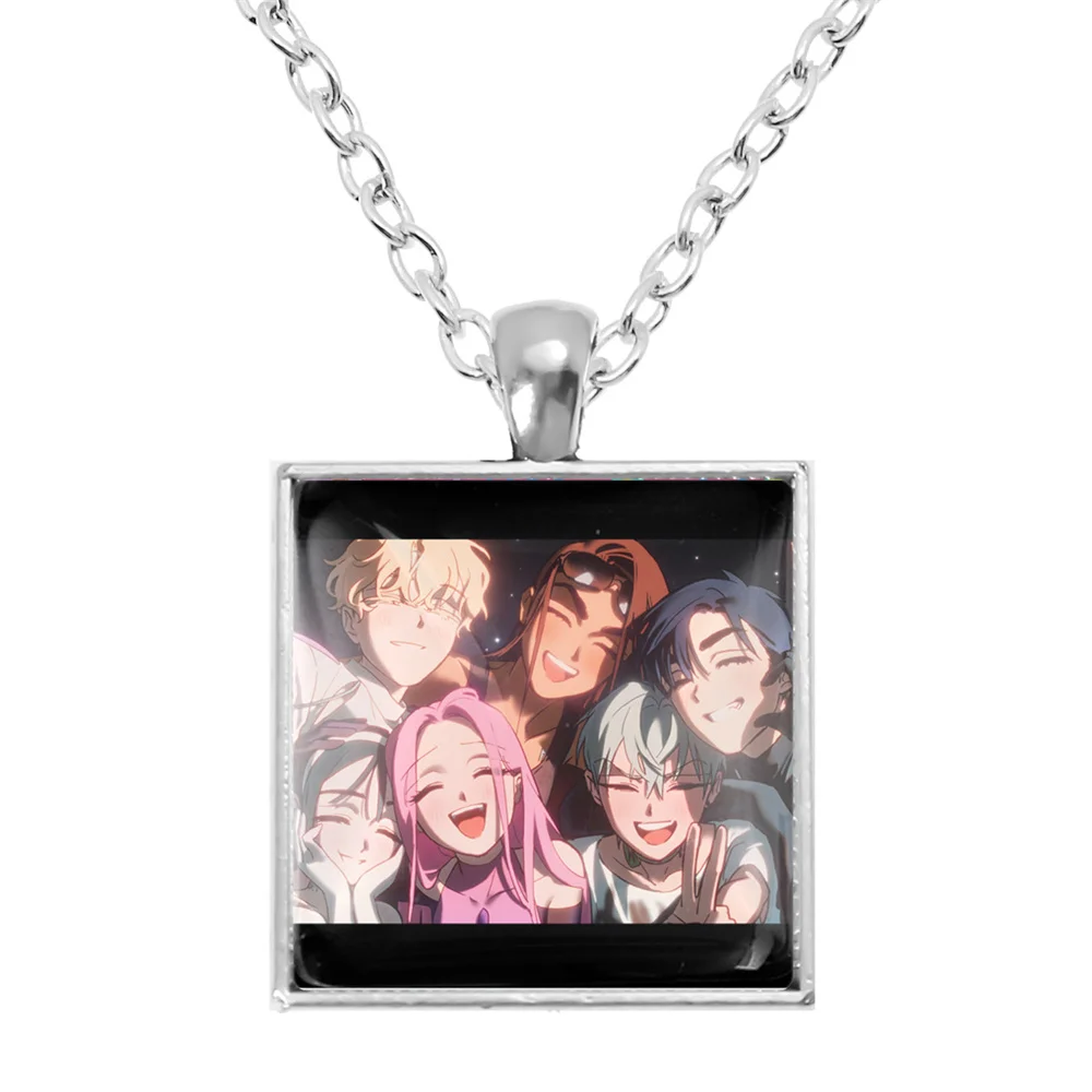 ALIEN STAGE Mizi Sua Till Ivan Hyuna Luka New Square Pendant Necklaces Accessories Charms Jewelry Anime Characters Fans Gift
