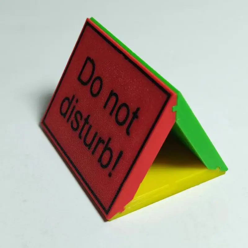 3-Sided Do Not Disturb Desktop Indicator 3d Do Not Disturb Conference Room Sign College Dorm Decor Desk Accessories