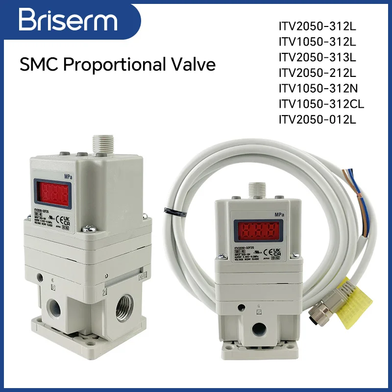 

SMC Proportional Valve ITV2050 312L 313L ITV1050 312N ITV2030 ITV3050 Electro-Pneumatic Pressure Regulator