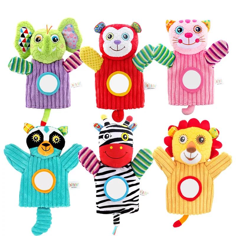 

Hand puppet Baby comfort toys 0-1 year old interactive hand puppet bell toy