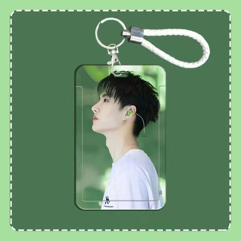 Wang Yibo Keychain Song Jiyang Bo Jun Yi Xiao Cute Key Ring Mo Dao Zu Shi Card Cover Anime Square Lanyard Bus Card Set Pendant