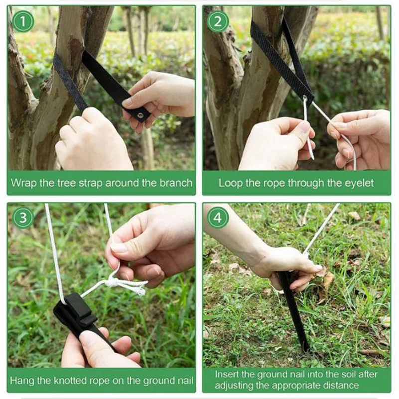 

AU13-Tree Straps 15.74 Inch For Staking With Grommet For Guying/Staking Newly Planted Saplings And Hurricane Protection