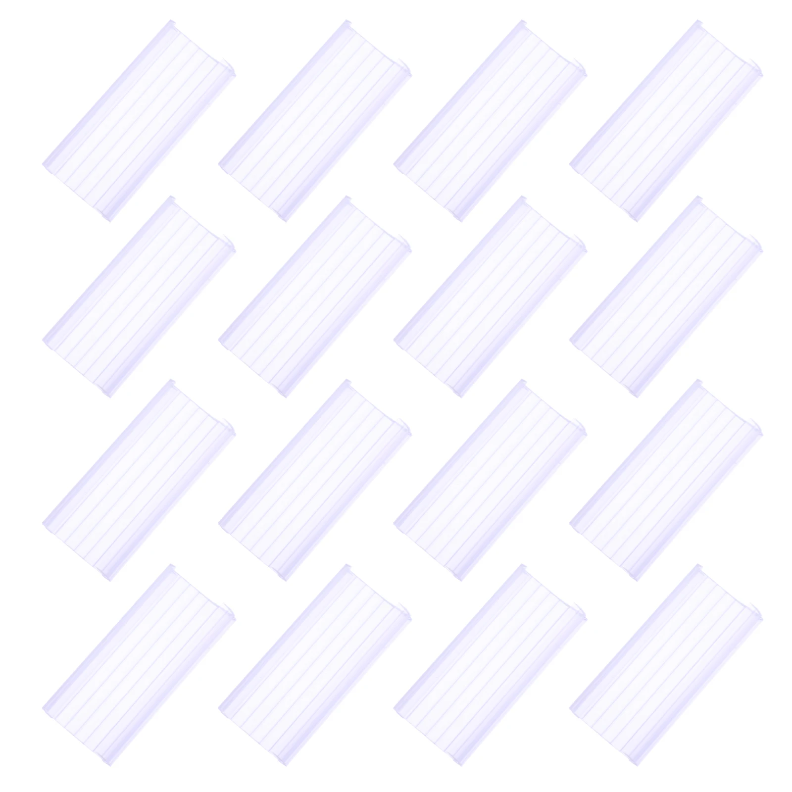 

20 Pcs PVC Transparent Arc-shaped Storage Rack Label Shelf Holders Retail Display Supermarket