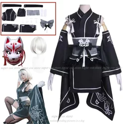 Game NIKKE The Goddess of Victory X NieR Automata 2B Cosplay Costumes YoRHa Uniform Women Sexy Kimono Waistband Bow Prop Suit