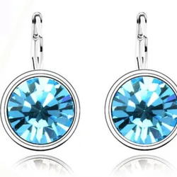 shine Crystal round moon Pendant candy sugar Earrings Fashion Jewelry charm girl dropshipping birthday gift party brand design