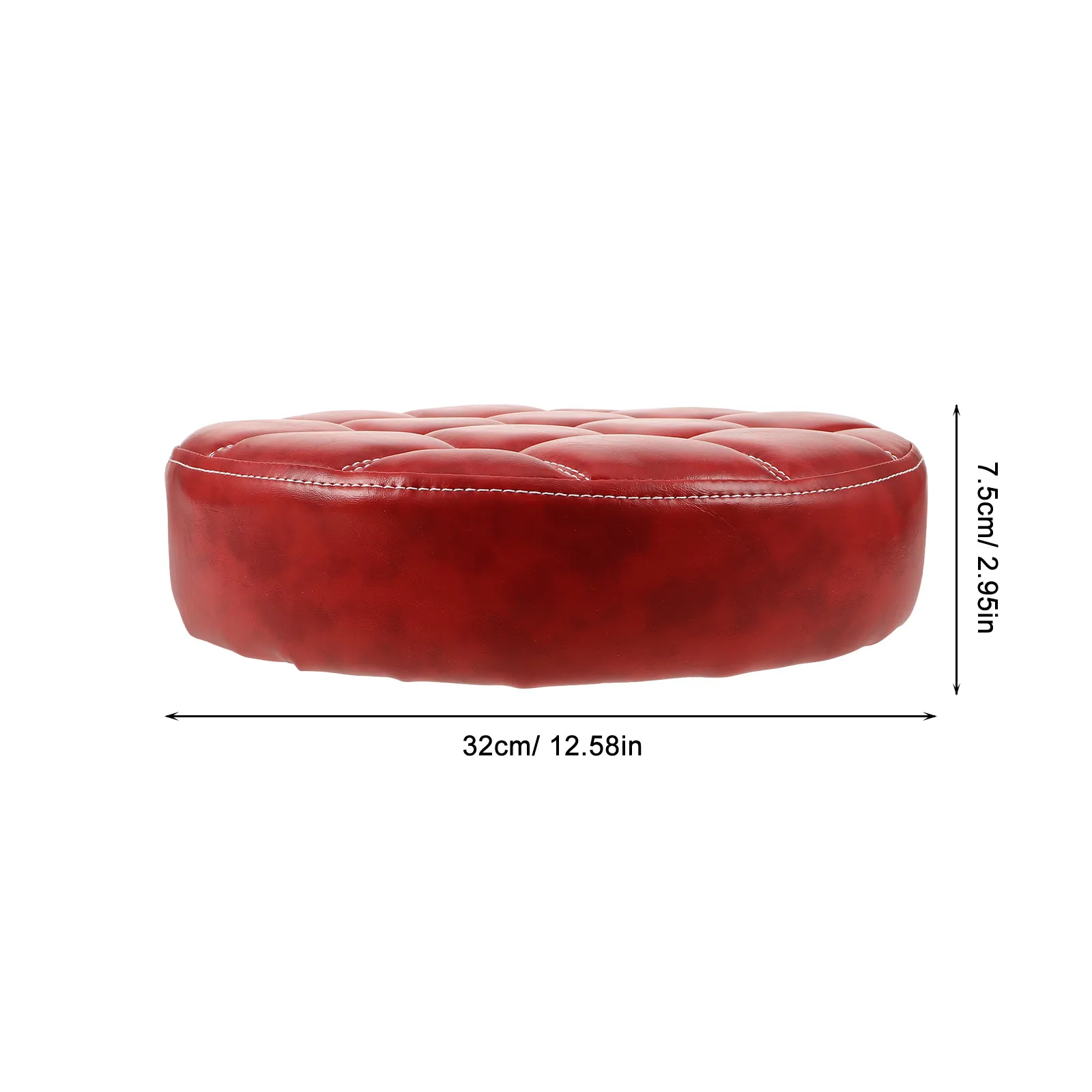 Round Stool Pad PU Seating Part Comfortable Chair Replacement Seat for Bar Restaurant Canteen Stool Repair Accessory