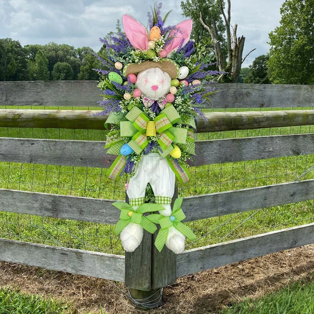 Guirxiété décorative de Pâques pour la décoration de la maison, ornements de porte, couronne de