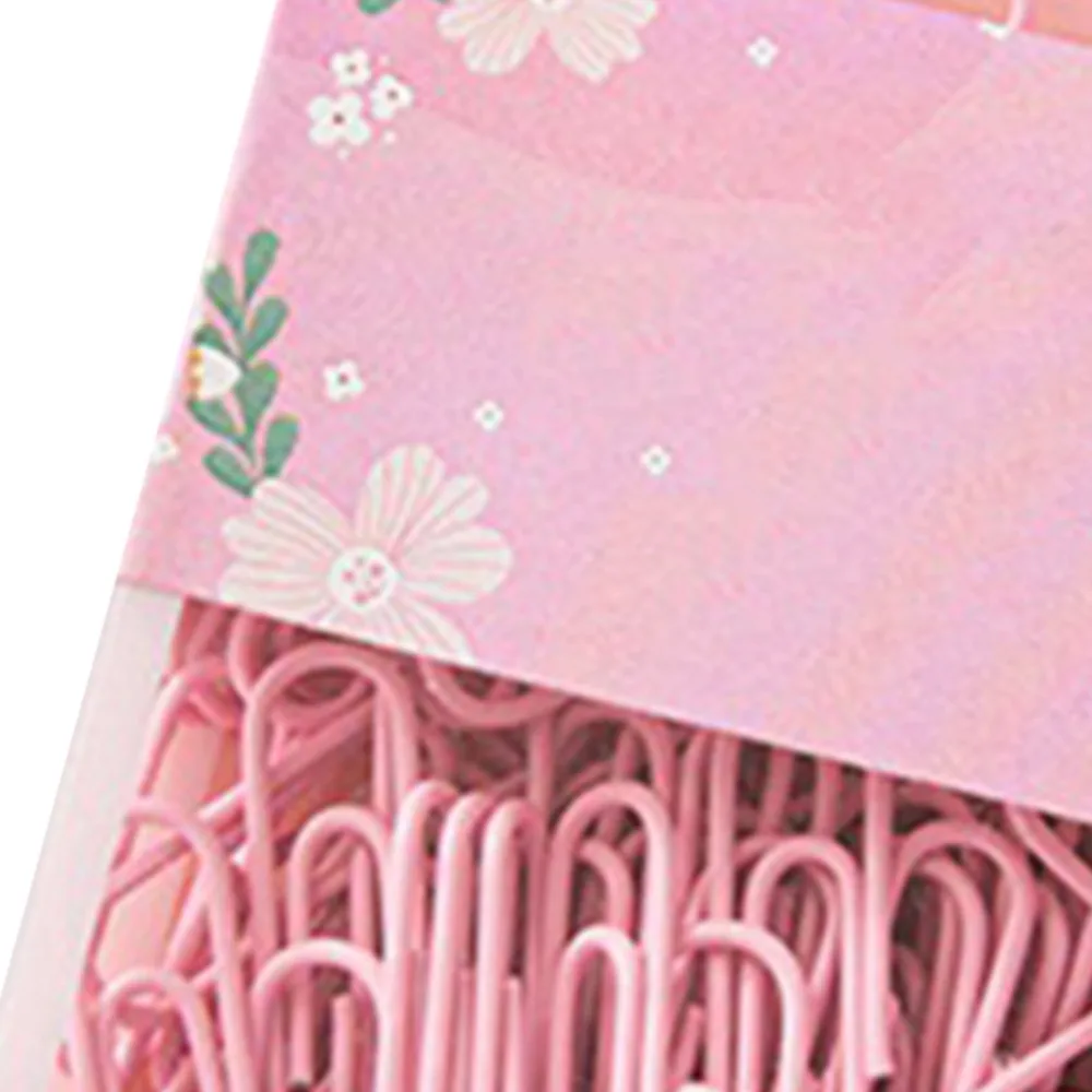 70 Pcs 50mm Length Paper Clips Vibrant Color Pink/ Purple/ Green Portable Paper Clips Reusable Rustproof Metal Paper Clips