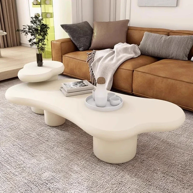 Modern Designer Coffee Table Wood Decoration Books Clear Side Table Minimalist Aesthetic Mesas Bajas Chinese Style Furniture