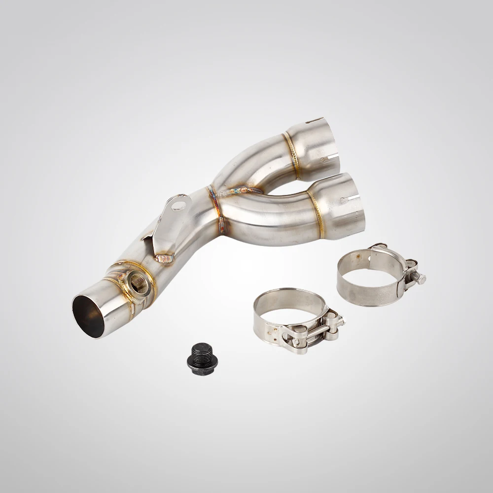 For Yamaha YZF R6 2006-2023 Motorcycle Exhausts Middle Link Pipes Slip-on 304 Stainless Steel