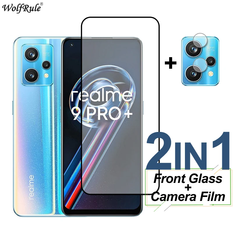 Full Cover Tempered Glass For Realme 9 Pro Plus 9i 8S 8i 8 7 X7 Screen Protector Protective Phone Camera Film Realme 9 Pro 9i 8S