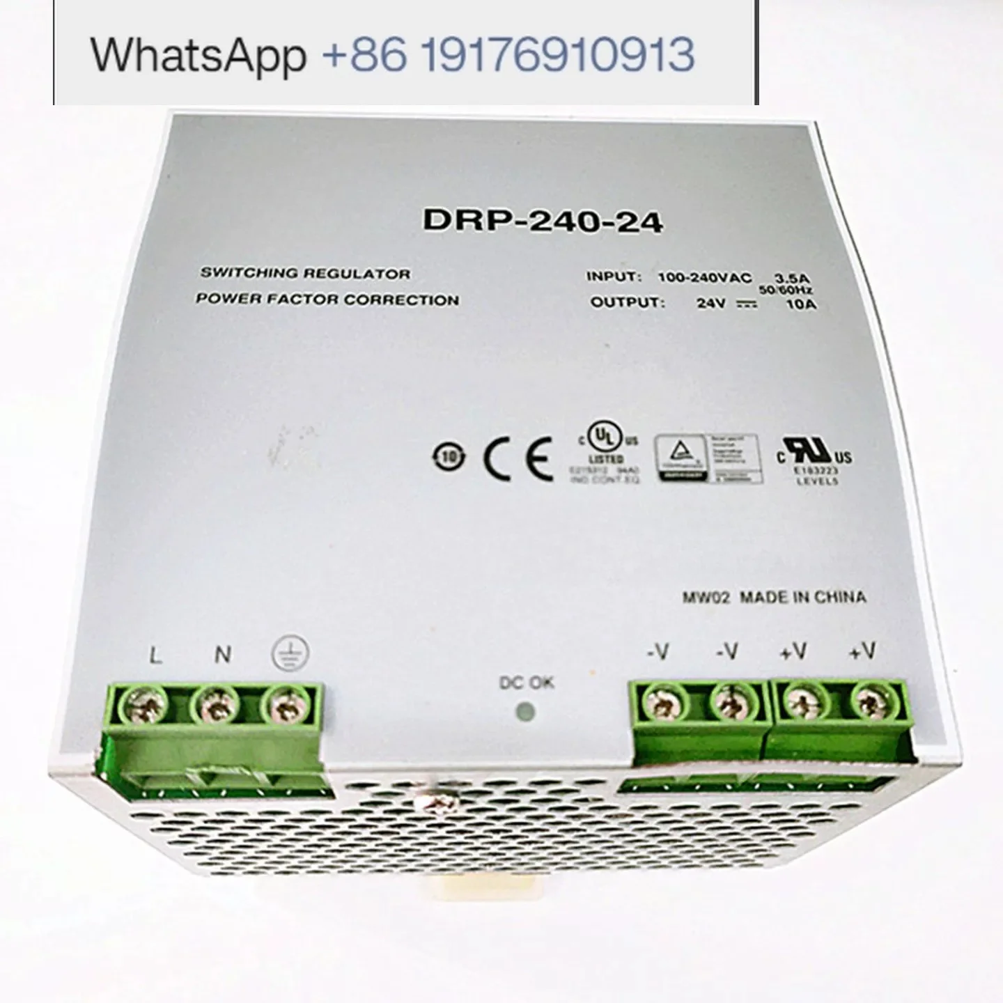 Nueva fuente de alimentación conmutada DRP-240-24