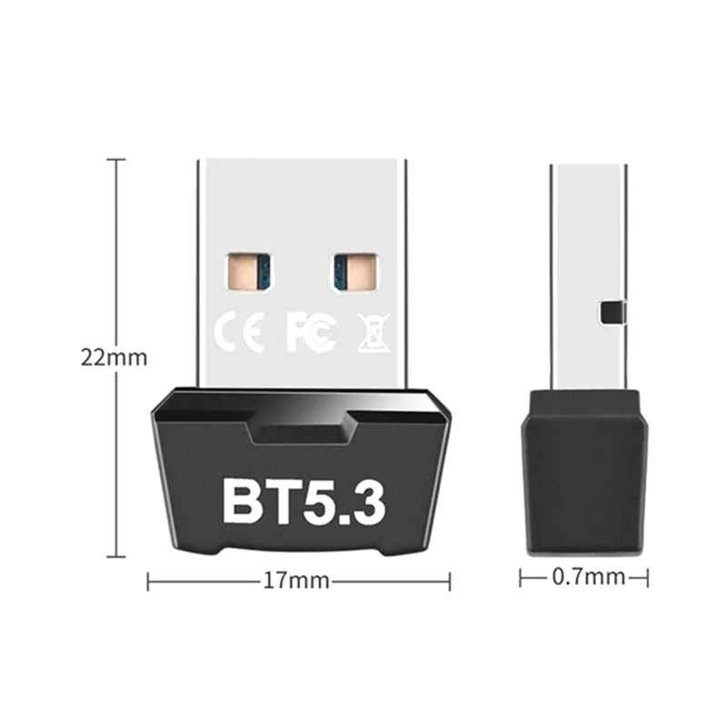 RTL5.3 Bluetooth-адаптер без драйверов Компьютер USB Беспроводной Bluetooth-приемник Передатчик Bluetooth Аудиогарнитура Прочный