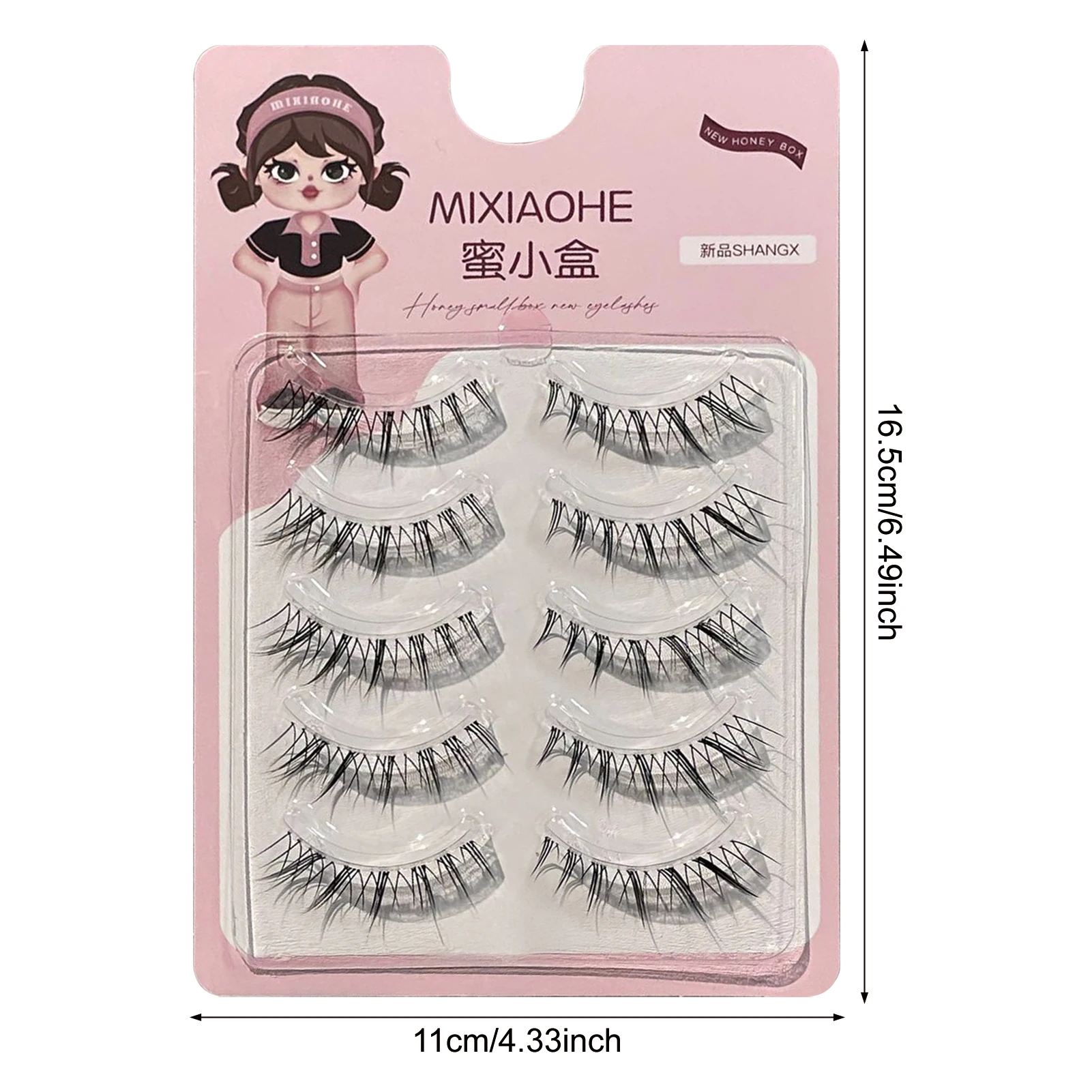 Cosplay lashes full strips Thick Fake Eyelashes korean style Natural Look Wispy false Lashes extenstions Beauty makeup tools